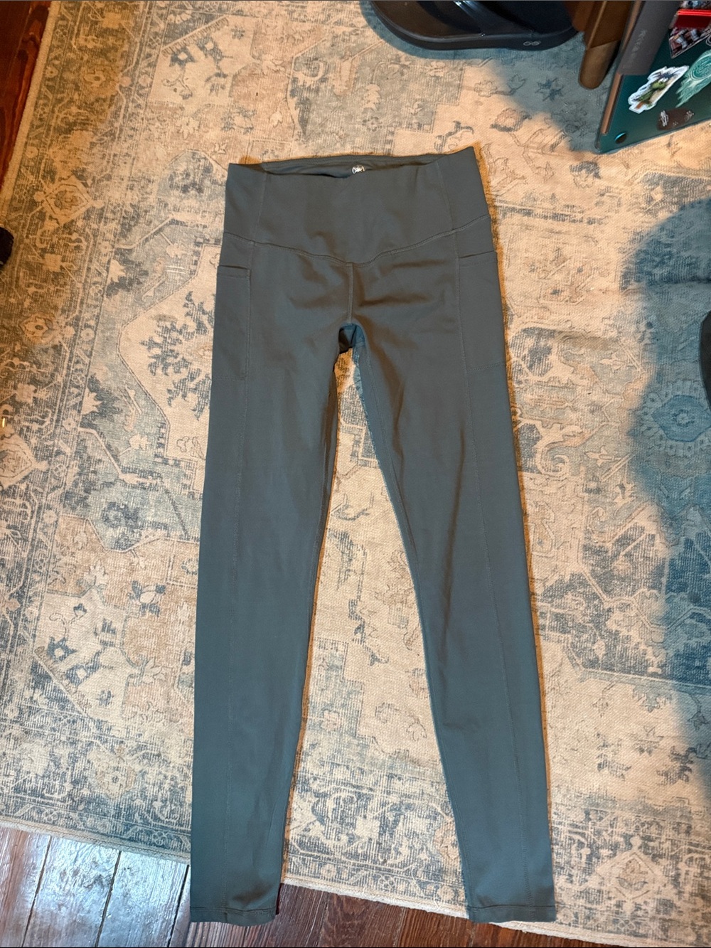 GAIAM Olive Green High-Waist Leggings